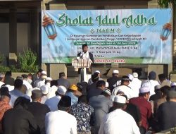 Ratusan Warga Hadiri Sholat Idul Adha 1446 H Bersama Masjid Ar Rahim di Lapangan LLDIKTI Wilayah XI Kalimantan