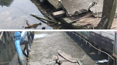 Jalan Titian Ambruk, Warga Dua RT di Banua Anyar Terpaksa Memutar Jauh