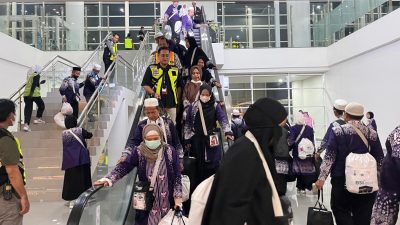 Kloter 13 Tiba, Fase Pemulangan Jamaah Haji Debarkasi Banjarmasin Tuntas — 2 Jamaah Masih di Arab Saudi, 1 Hilang