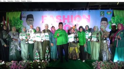 Perempuan Bangsa PKB Kalsel Tampilkan Nuansa Hijau dalam Fashion Show Harlah ke-27