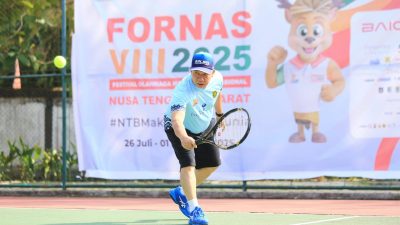 Sekda Kalsel Tunjukkan Semangat Juang Tinggi di FORNAS VIII Nusa Tenggara Barat