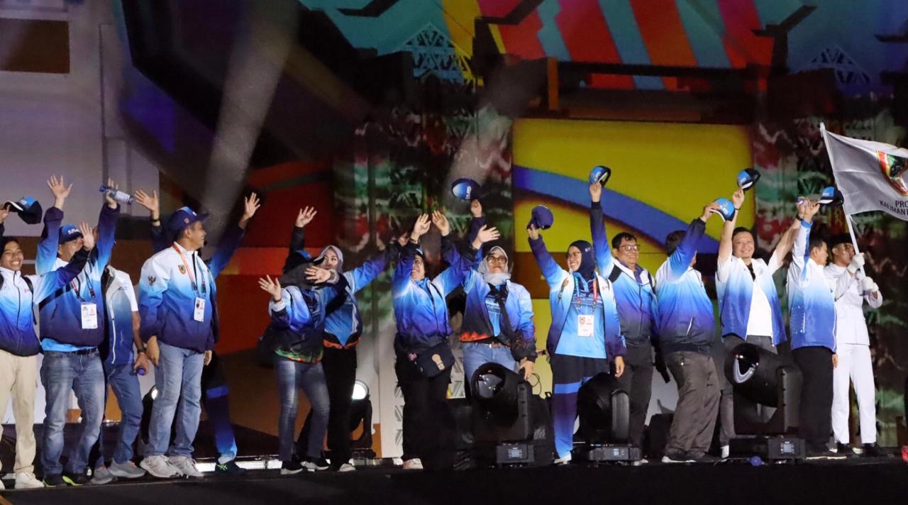 Pembukaan FORNAS VIII NTB Meriah, Kontigen Kalsel Raih 23 Medali di Hari Pertama