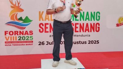 Sekda M. Syarifuddin Sumbang Medali di FORNAS VIII