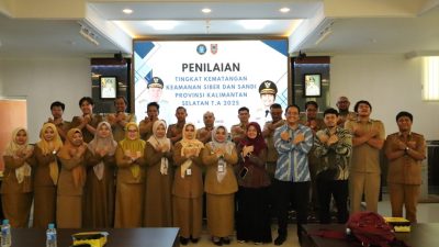 Tim Assesor BSSN RI Kunjungi Diskominfo Kalsel, Nilai Tingkat Keamanan Siber di Kalsel