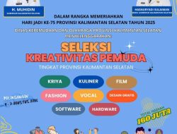 Semarak Hari Jadi ke-75 Kalsel, Dispora Gelar Lomba Kreativitas Pemuda dengan Hadiah Total Rp160 Juta