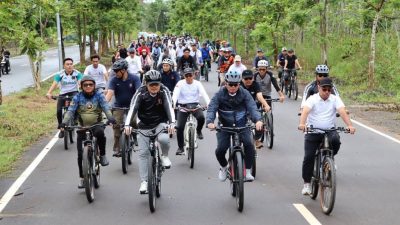 Dispora Kalsel Gelar Gowes dan Gerak Jalan Hingga Lomba Olahraga Tradisional
