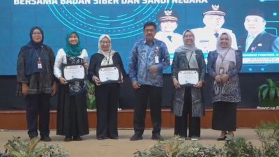 Banjarmasin Raih Peringkat Ketiga, 13 Kabupaten/Kota di Kalsel Terima Sertifikat Keamanan Informasi