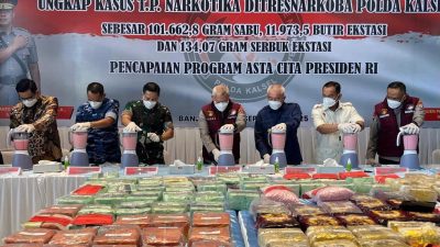 Polda Kalsel Gulung Sindikat Narkoba, 60 Tersangka Diamankan