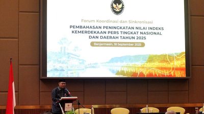 Pemprov Kalsel Ajak Pemerintah Pusat dan Daerah Bersatu Jaga Kemerdekaan Pers