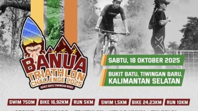 Dispar Kalsel Gencarkan Persiapan Jelang Lomba Triathlon 2025 di Geopark Meratus