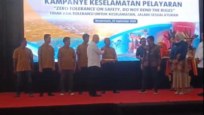 Menhub Dudy Purwagandhy Buka Kampanye Keselamatan Pelayaran di Banjarmasin