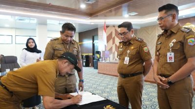 Wujudkan Tata Kelola Baik, Pemkab Kotabaru Teken Komitmen dengan BPK Kalsel