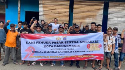 Polda Gandeng Pemuda Pasar Sentra Antasari, Ciptakan Suasana Aman dan Tertib
