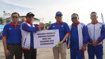 Semangat Juang dan Bonus Mengiringi Pelepasan Kontingen Porprov dan Peparprov Kotabaru