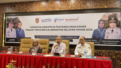 Mengantisipasi Pertumbuhan Lansia, Dinkes Kalsel Selenggarakan Orientasi Geriatri untuk Kader