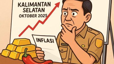Harga Emas Melonjak, Inflasi Kalimantan Selatan Naik 3,1 Persen di Oktober 2025
