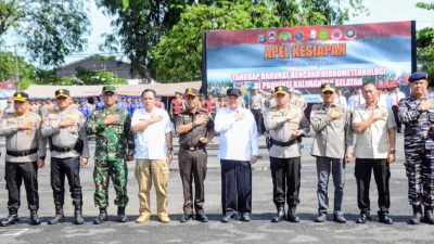 Pemprov Kalsel Gelar Apel Siaga Bencana, Perkuat Kesiapan Hadapi Potensi Banjir Pasca Cuaca Ekstrem