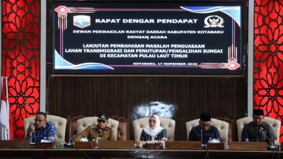 Pemkab dan DPRD Kotabaru Gelar Mediasi Soal Lahan Pulau Laut Timur, Tiga Poin Kesepakatan Dihasilkan