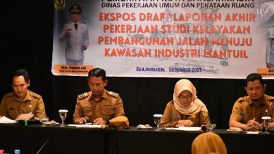PUPR Banjarmasin Ekspose Draft Akhir Studi Kelayakan Jalan Akses Kawasan Industri Mantuil