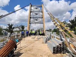 Progres Tahap II Jumbatan Sungai Andai–Sultan Adam Capai 73,77 Persen, DPRD Optimistis Rampung Tepat Waktu