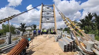 Progres Tahap II Jumbatan Sungai Andai–Sultan Adam Capai 73,77 Persen, DPRD Optimistis Rampung Tepat Waktu