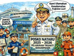 KSOP Kelas I Banjarmasin Resmi Buka Posko Nataru 2025–2026, Prioritaskan Keselamatan dan Layanan Angkutan Laut