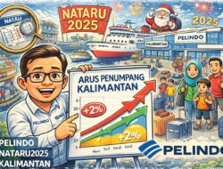 Pelindo Regional 3 Subregional Kalimantan Catat Pertumbuhan Arus Penumpang Libur Akhir Tahun 2025.