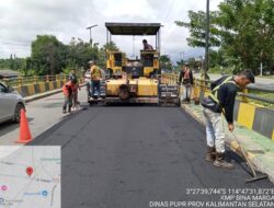 Pemprov Kalsel Tanggap Keluhan Warga, Aspal Jumbatan Guntung Manggis Langsung Diperbaiki