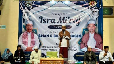 Ribuan Siswa SMAN 5 Banjarmasin Ikuti Peringatan Isra Mi’raj 1447 H, Teguhkan Komitmen Sholat Lima Waktu