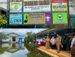 Halaman SDN Murung Raya 1 Tergenang Lima Bulan, DPRD Banjarmasin Minta Solusi Cepat