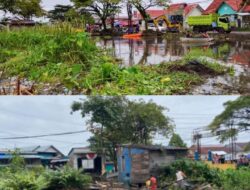 Pemko Banjarmasin Kebut Normalisasi Sungai Guring, Bangunan di Atas Sungai Mulai Dibongkar Warga