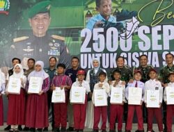 Ribuan Siswa SD–SMP Banjarmasin Terima Sepatu Gratis dari Korem 101/Antasari, Wujud Bhakti TNI untuk Pendidikan Anak Bangsa
