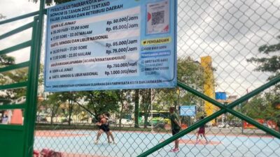 Tarif Lapangan Basket Siring Bekantan Picu Polemik, Warga Kecewa Fasilitas Publik Berbayar