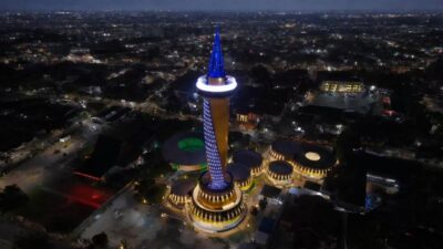 Tugu Paal 0 Kalsel Hampir Siap Diresmikan! Lighting Disempurnakan, Sempat Terkendala Listrik & Pencurian