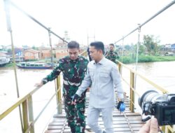 Jumbatan Rusak Ancam Warga, Pemko Banjarmasin Gandeng TNI gasan Perbaikan