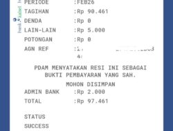 Warga Banjarmasin Keluhkan Kenaikan Biaya Lain-Lain PDAM, Terkait Retribusi Ratik