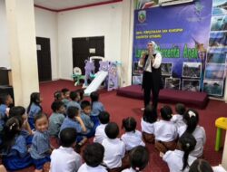 Seru wan Edukatif! Anak TK di Kotabaru Antusias Ikuti Story Telling di Perpustakaan
