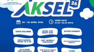 Pekan AKSEL 2026 Hadir di Banjarmasin, Bank Kalsel Sajikan Ragam Hiburan wan Aktivitas Keluarga