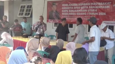 Warga HKSN Sampaikan Aspirasi Drainase Wayah Reses DPRD Banjarmasin