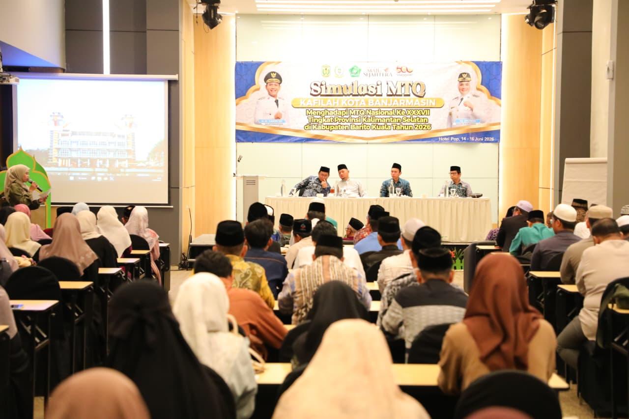 Kafilah Banjarmasin Ikuti Simulasi Jelang MTQ Nasional XXXVII Tingkat Provinsi Kalsel