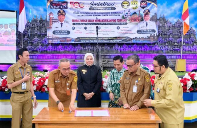 Sambut 500 Tahun Banjarmasin, Kelurahan Gedang Jadi Simbol Kerukunan Umat Beragama Sambut 500 Tahun Banjarmasin, Kelurahan Gedang Jadi Simbol Kerukunan Umat Beragama