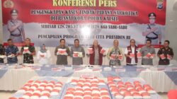 Polda Kalsel Sita 128 Kg Sabu Senilai Rp.231 Miliar, Lima Tersangka Jaringan Internasional Ditangkap