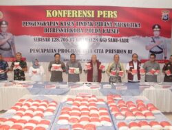 Polda Kalsel Sita 128 Kg Sabu Senilai Rp.231 Miliar, Lima Tersangka Jaringan Internasional Ditangkap