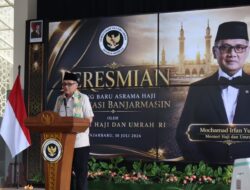 Resmikan Asrama Haji Banjarmasin, Menteri Haji: Jangan Sampai Bangunan Megah Hanya Jadi Beban Anggaran