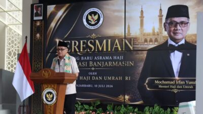 Resmikan Asrama Haji Banjarmasin, Menteri Haji: Jangan Sampai Bangunan Megah Hanya Jadi Beban Anggaran Resmikan Asrama Haji Banjarmasin, Menteri Haji: Jangan Sampai Bangunan Megah Hanya Jadi Beban Anggaran
