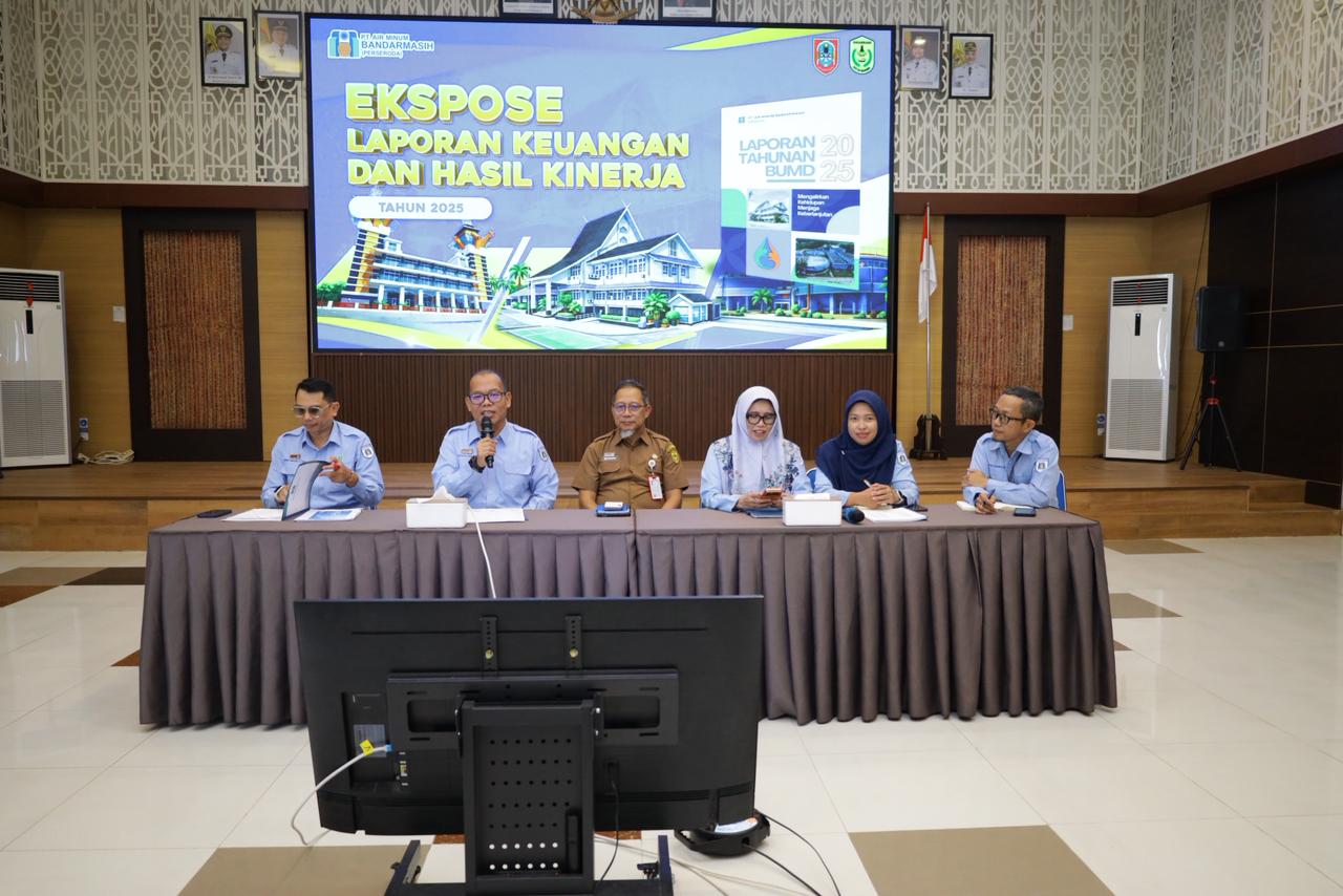 Laba PAM Bandarmasih Meningkat pada 2025, Opini WTP Bertahan Selawas 25 Tahun Berturut-turut