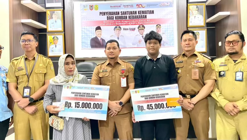 Kabar Mengharukan! Ahli Waris Korban Kebakaran di Banjarmasin Terima Santunan Rp60 Juta Matan Kemensos