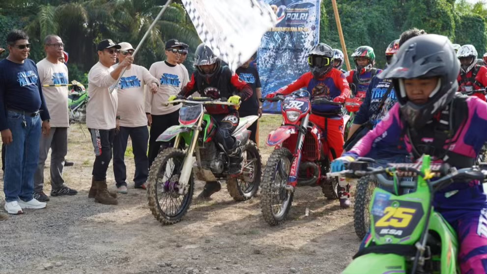 Ratusan Rider Taklukkan Jalur Saranjana! Trabas Explore Pulau Laut 2026 Jadi Magnet Pecinta Trail Nusantara