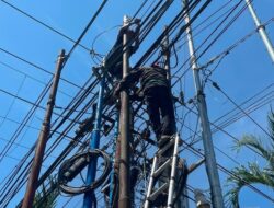 Kabel Semrawut Mulai Ditertibkan, Banjarmasin Uji Coba Tihang Bersama