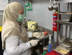 Sebelum Makanan Masuk ke Parut, Dinkes Banjarmasin Cek Dapur wan Wadah Pengolahannya